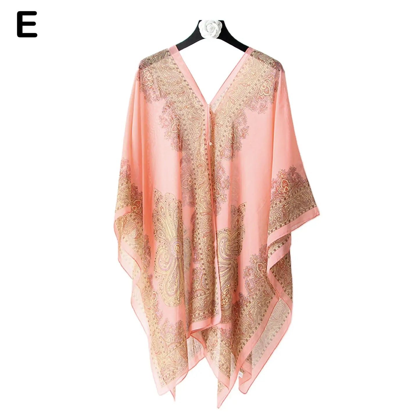 Ondela-Chiffon Beach Cover Up Kaftan Tunic Dress