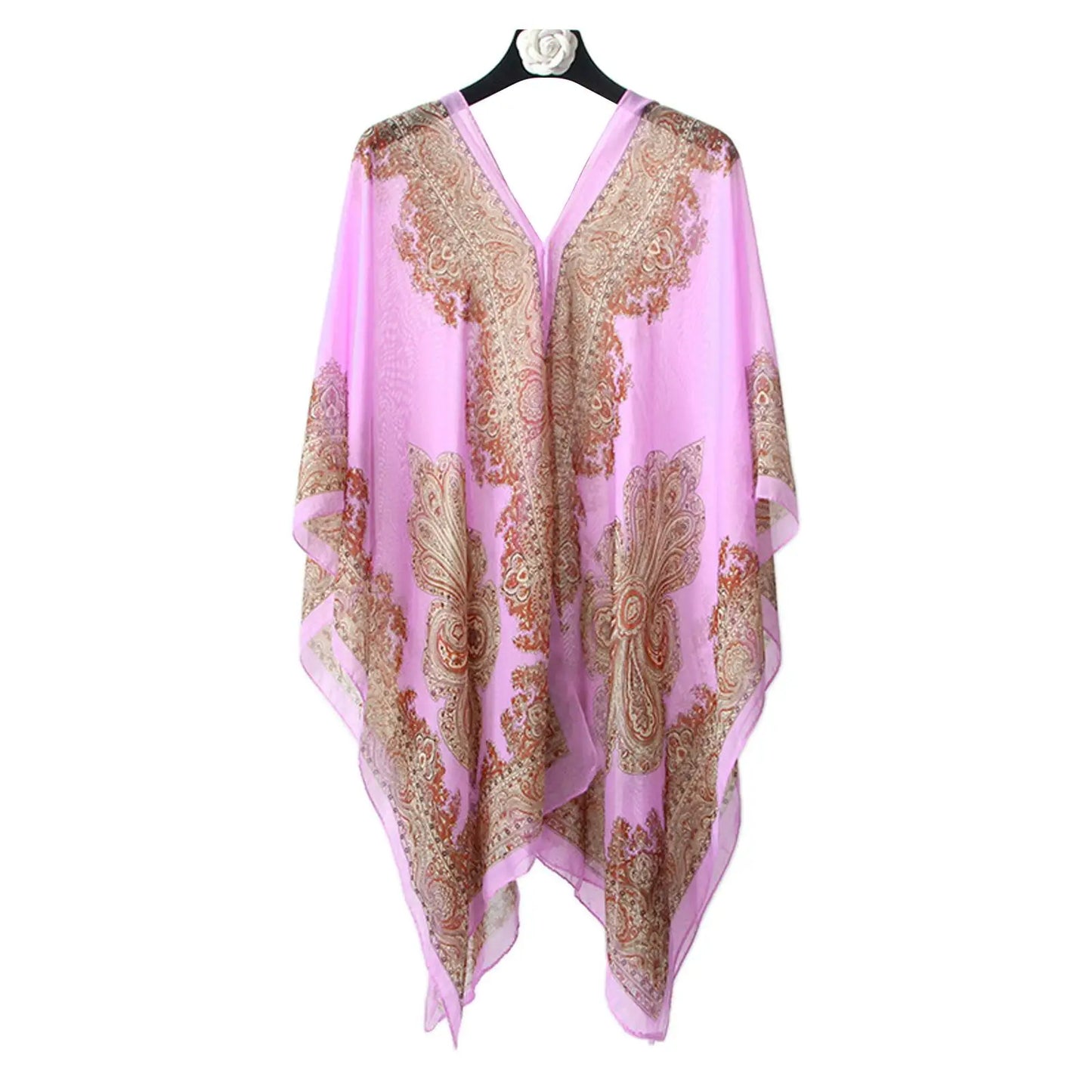 Ondela-Chiffon Beach Cover Up Kaftan Tunic Dress